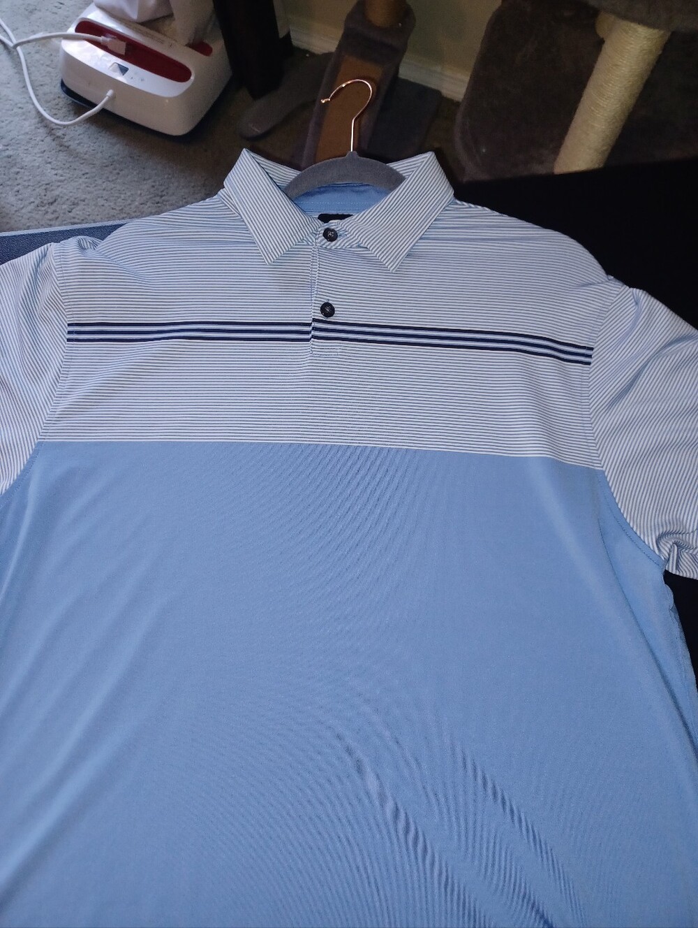 FootJoy Mens Golf Polo Shirt Size Medium Blue Med